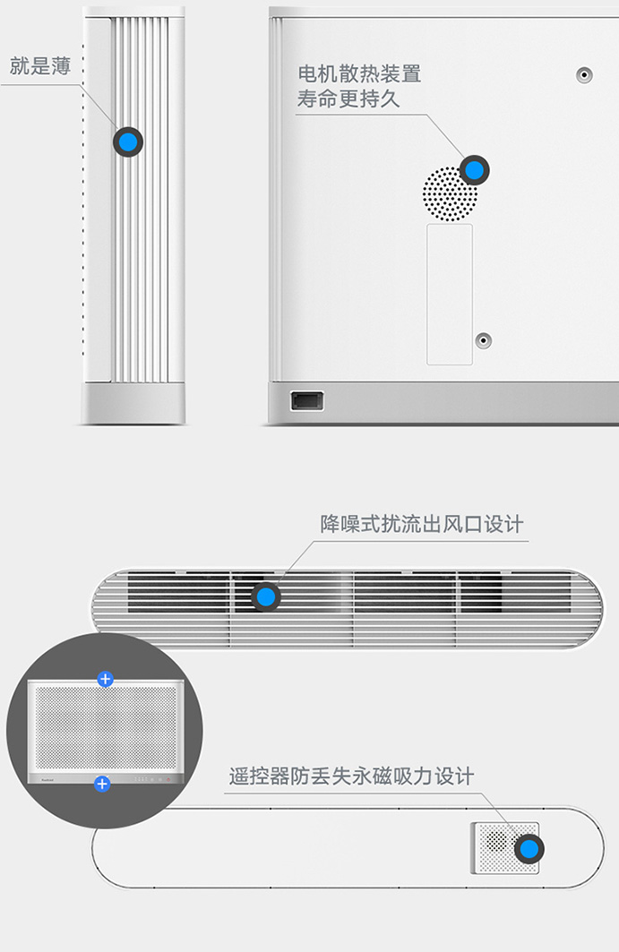  南京樹(shù)派-菲爾博德超薄壁掛凈化器-全方位角度展示2